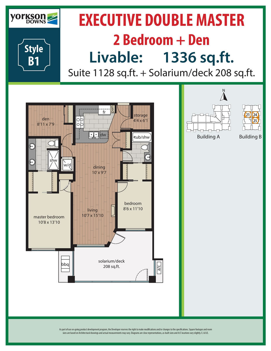 2 Bedroom Den Plans Yorkson Downs